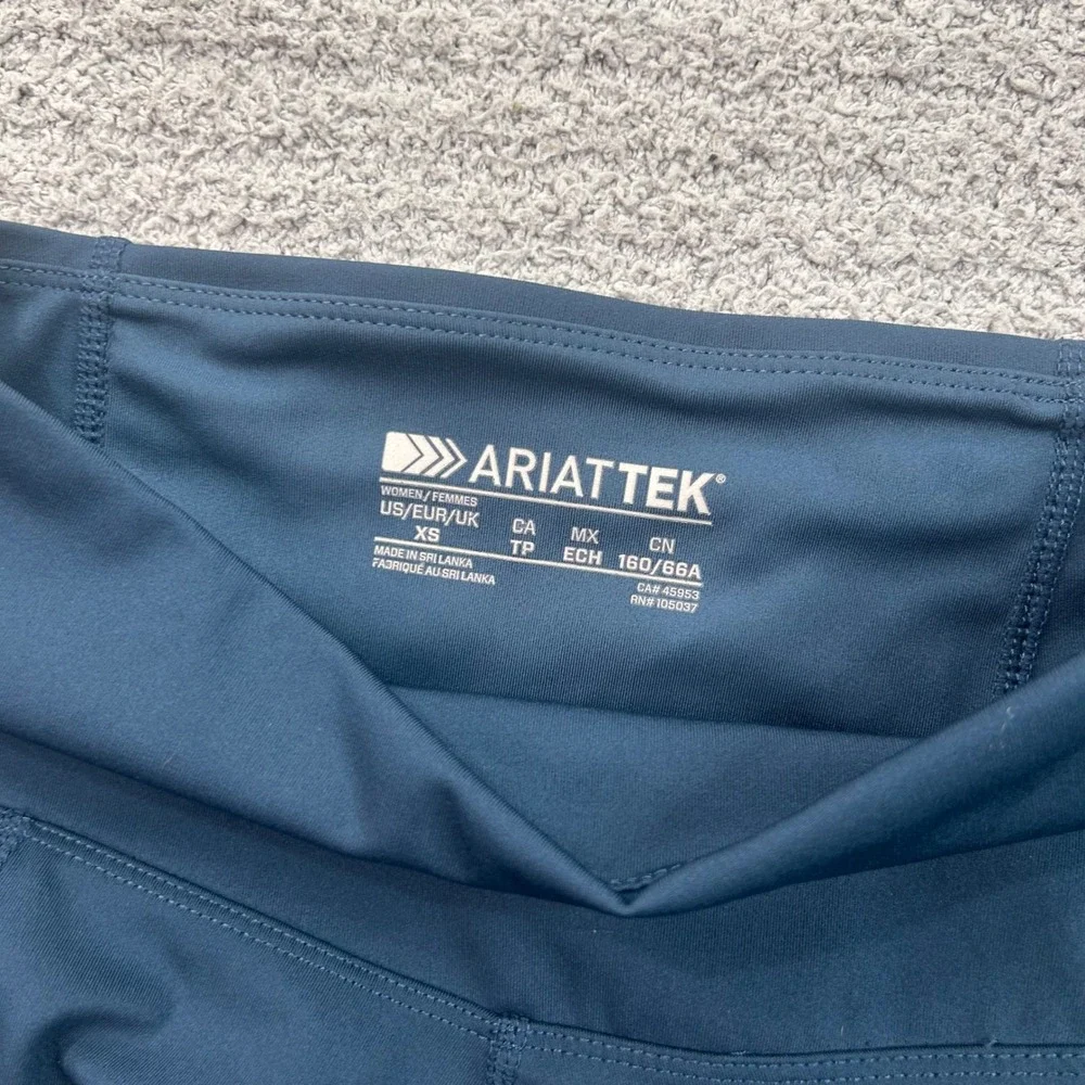 Ariat Eos Moto KP Tight Equestrian Riding Leggings Navy Blue XS Horse Moto Sport